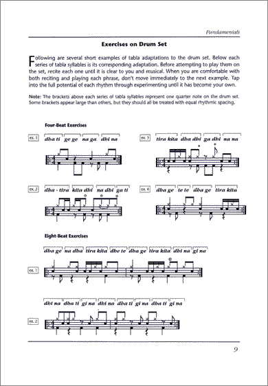 Drum Set Adaptations of North Indian Tabla page 9