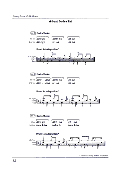 Drum Set Adaptations of North Indian Tabla page 52