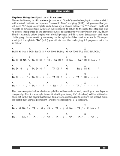 South Indian Rhythms for Drum Set page 19